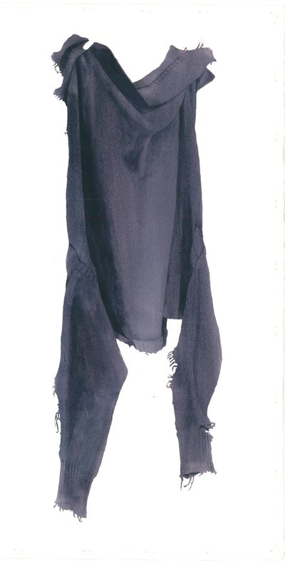Moth-eaten Guernsey Left-side, 2003 by Miles Contemporary Artist Thistlethwaite